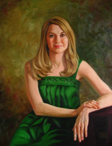 Lauren H.  24" x 30"  oil   
(commission)